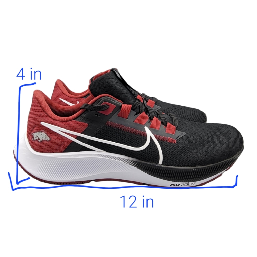 NWT Nike Air Zoom Pegasus 38 Arkansas Razorbacks size 9